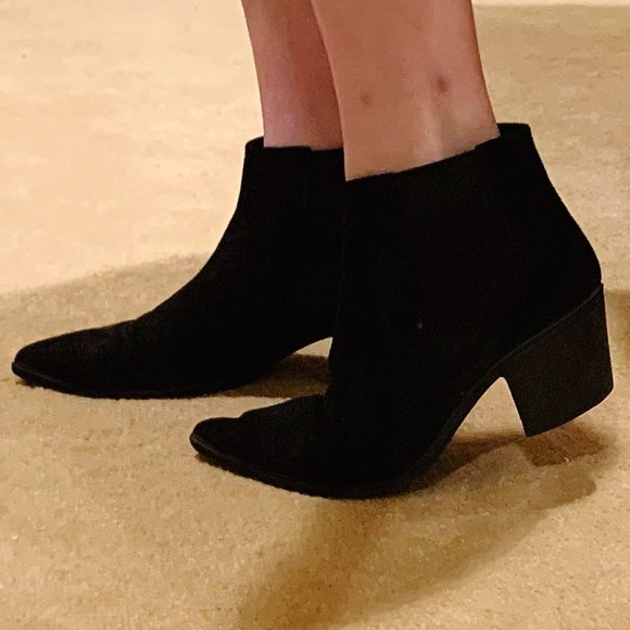 H&M Black Suede Ankle Boots - Picture 2 of 4